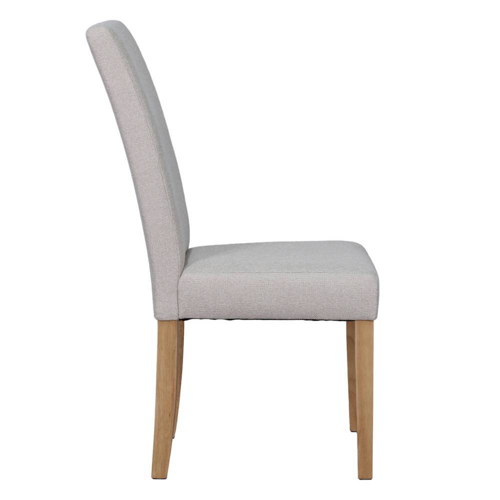Esszimmerstuhl in Taupe Stoff - Adiama (2er Set)