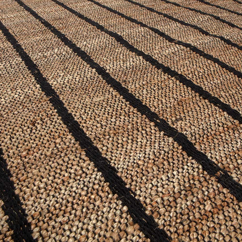 Teppich aus Jute und Baumwolle in Natur - Ruvania