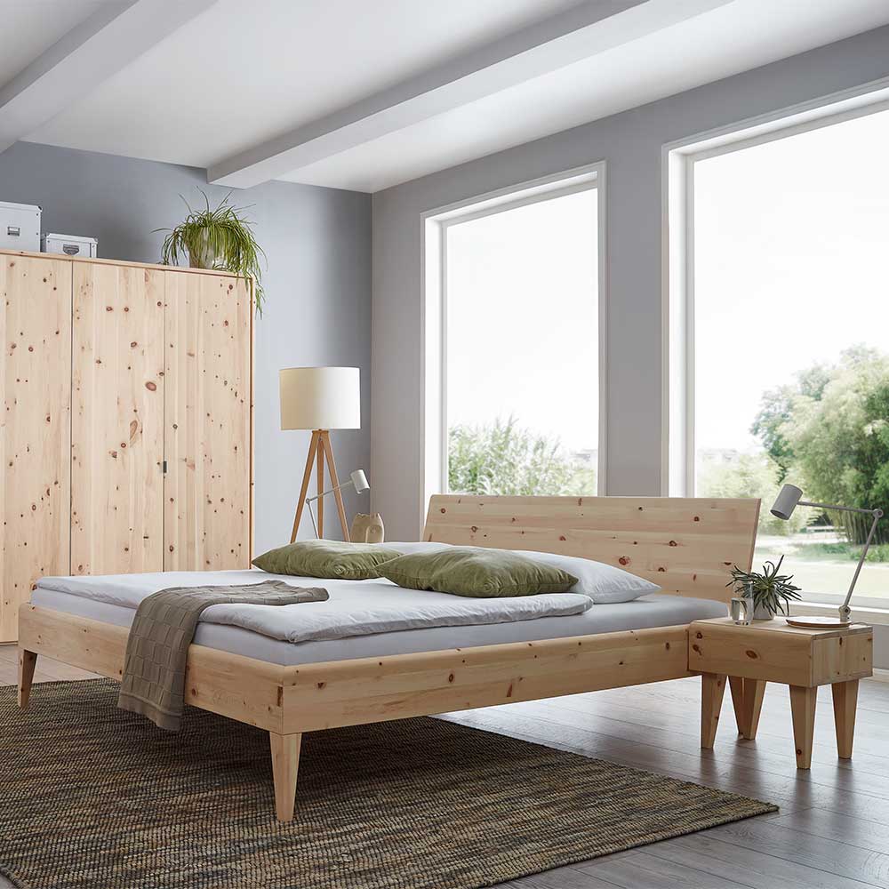 Zirbenholz Bett als Set - Auzran