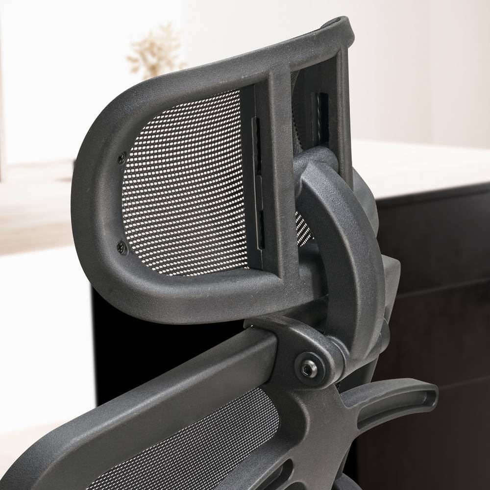 Schreibtischsessel aus Mesh in Schwarz - Bottaro