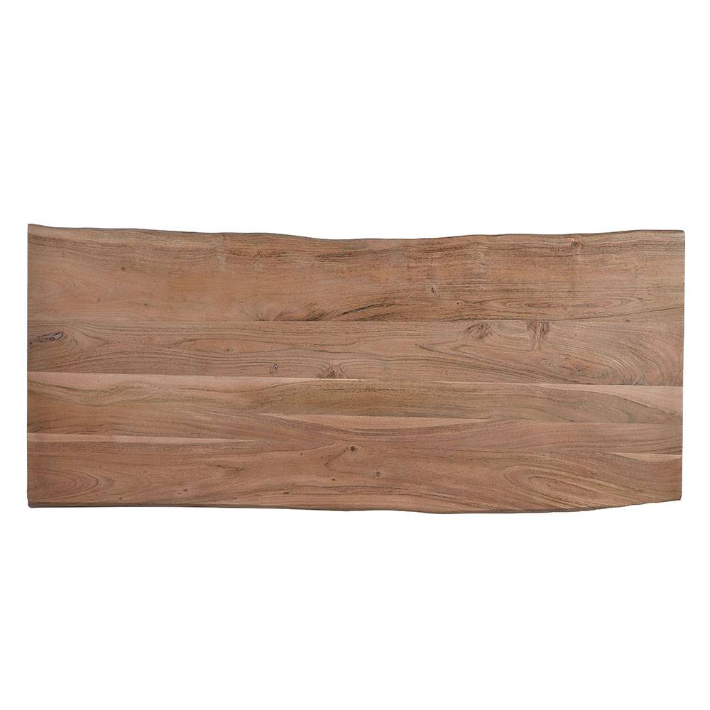Design Schreibtisch aus Akazienholz mit Baumkante - Banjee
