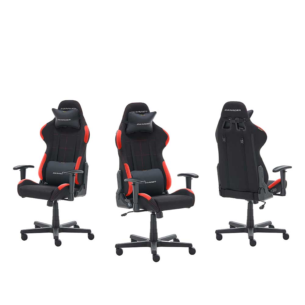 Computerstuhl für Gamer in Schwarz Rot - Gelvino