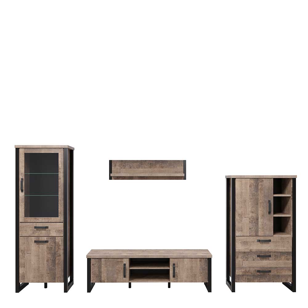 Wohnwandmöbel Set modern - Maragas (vierteilig)