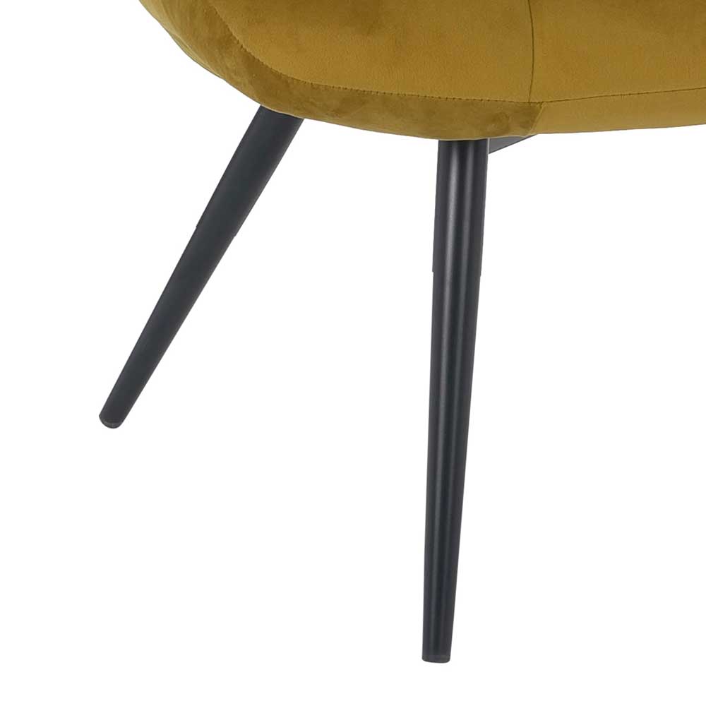 Samt Sessel ohne Armlehnen mit 50 cm Sitzhöhe - Agata