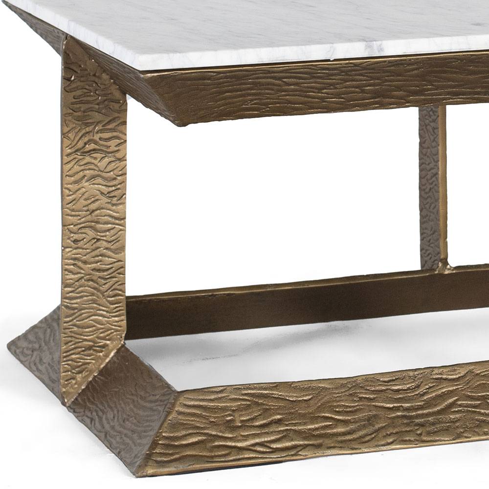 Wohnzimmer Marmortisch mit Aluminium Gestell - Focsani