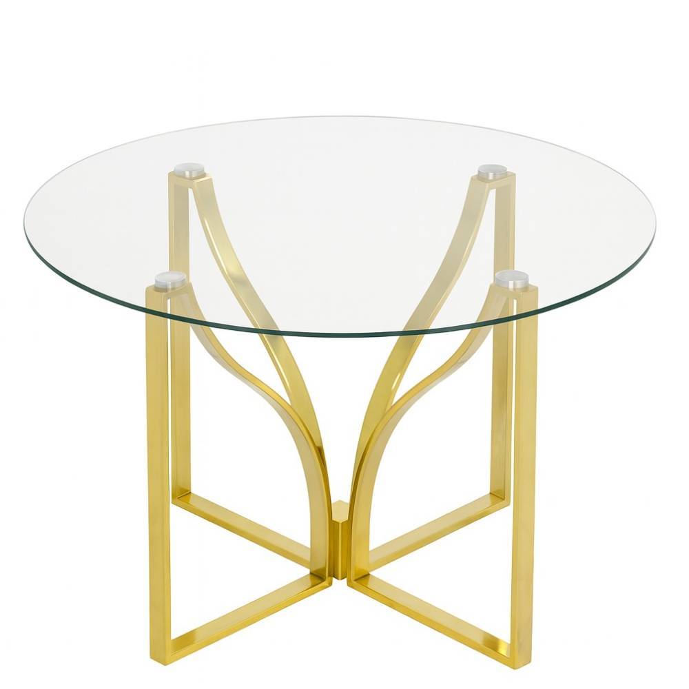 Wohnzimmer-Glastisch in runder Form - Castlon