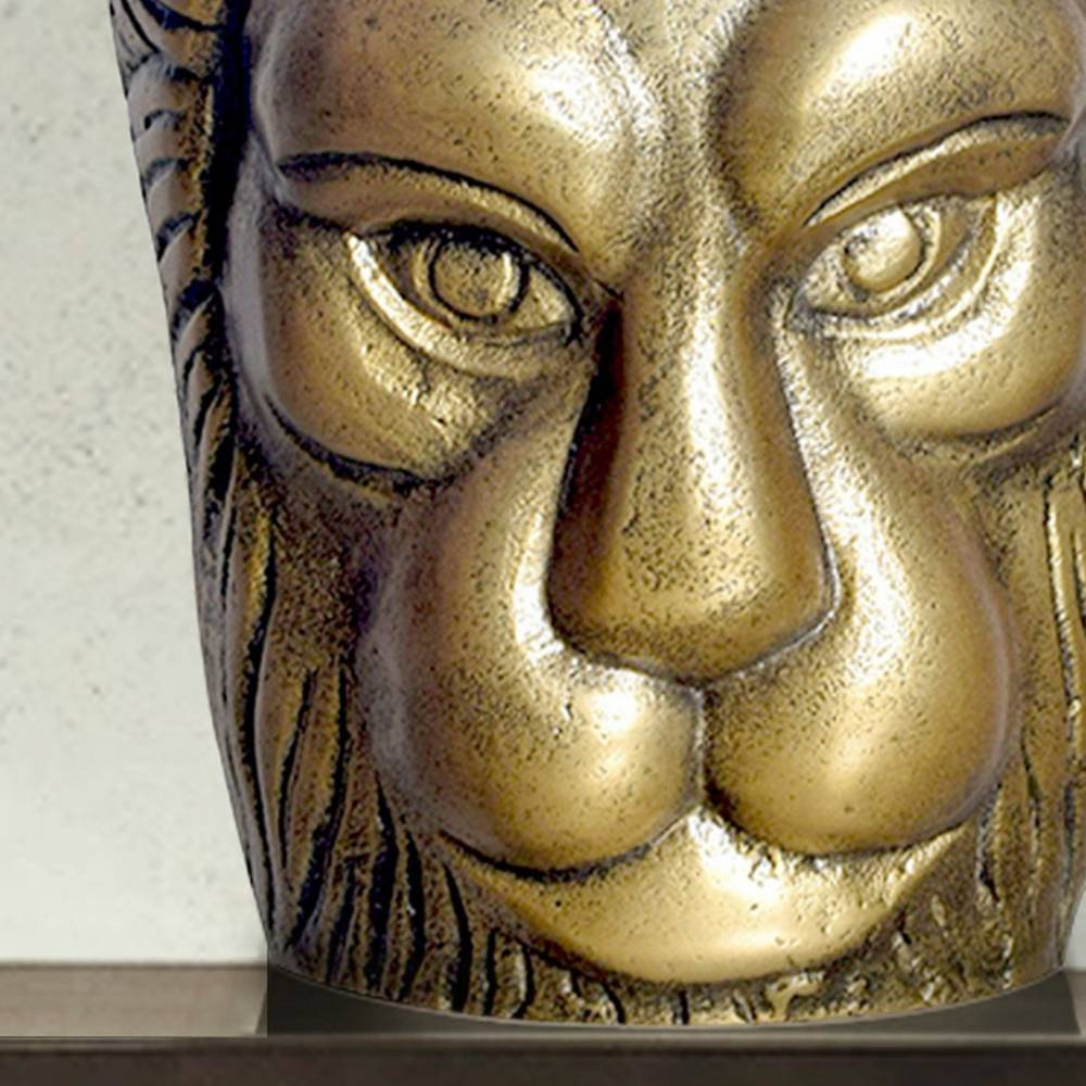 Dekorative Löwen-Vase aus Aluminium - Dosabrina