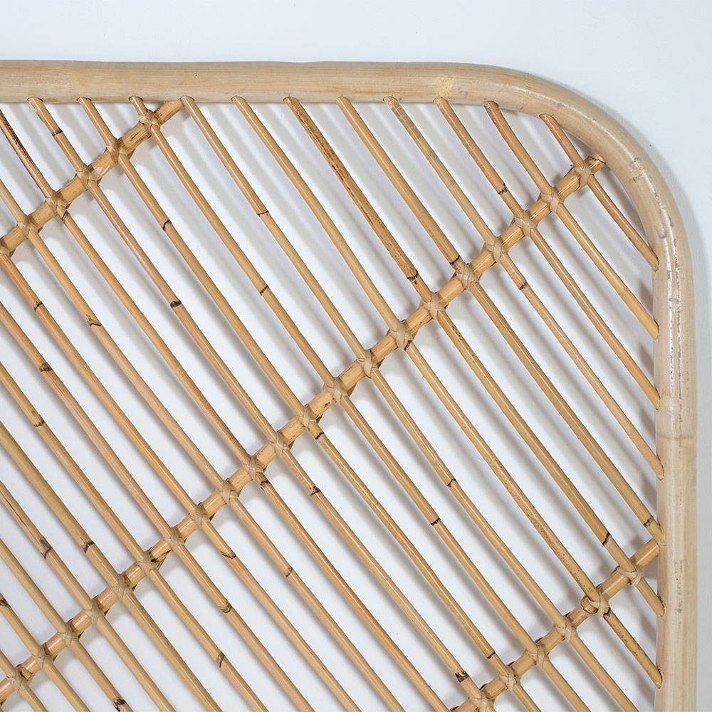 Rattan Bett Kopfteil in Natur - Naas