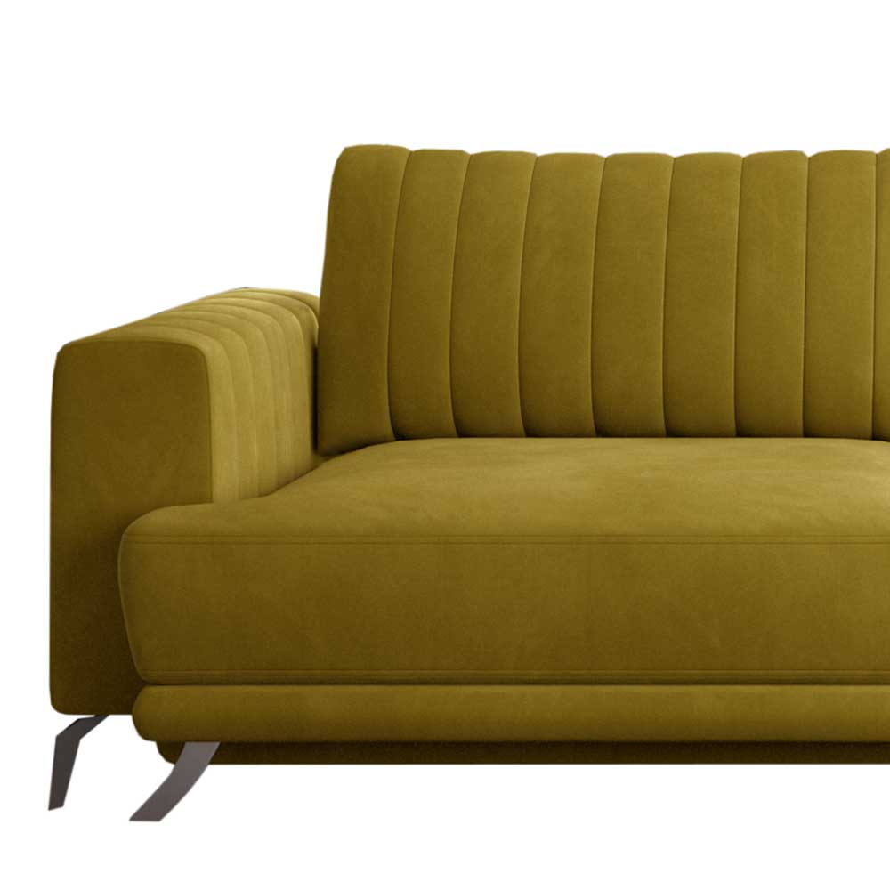 Velours Schlafcouch mit 145x215 cm Liegefläche - Lotta
