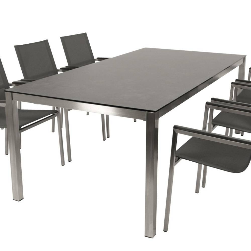 Gartentisch und Armlehnenstühle Set - Dunyo (siebenteilig)