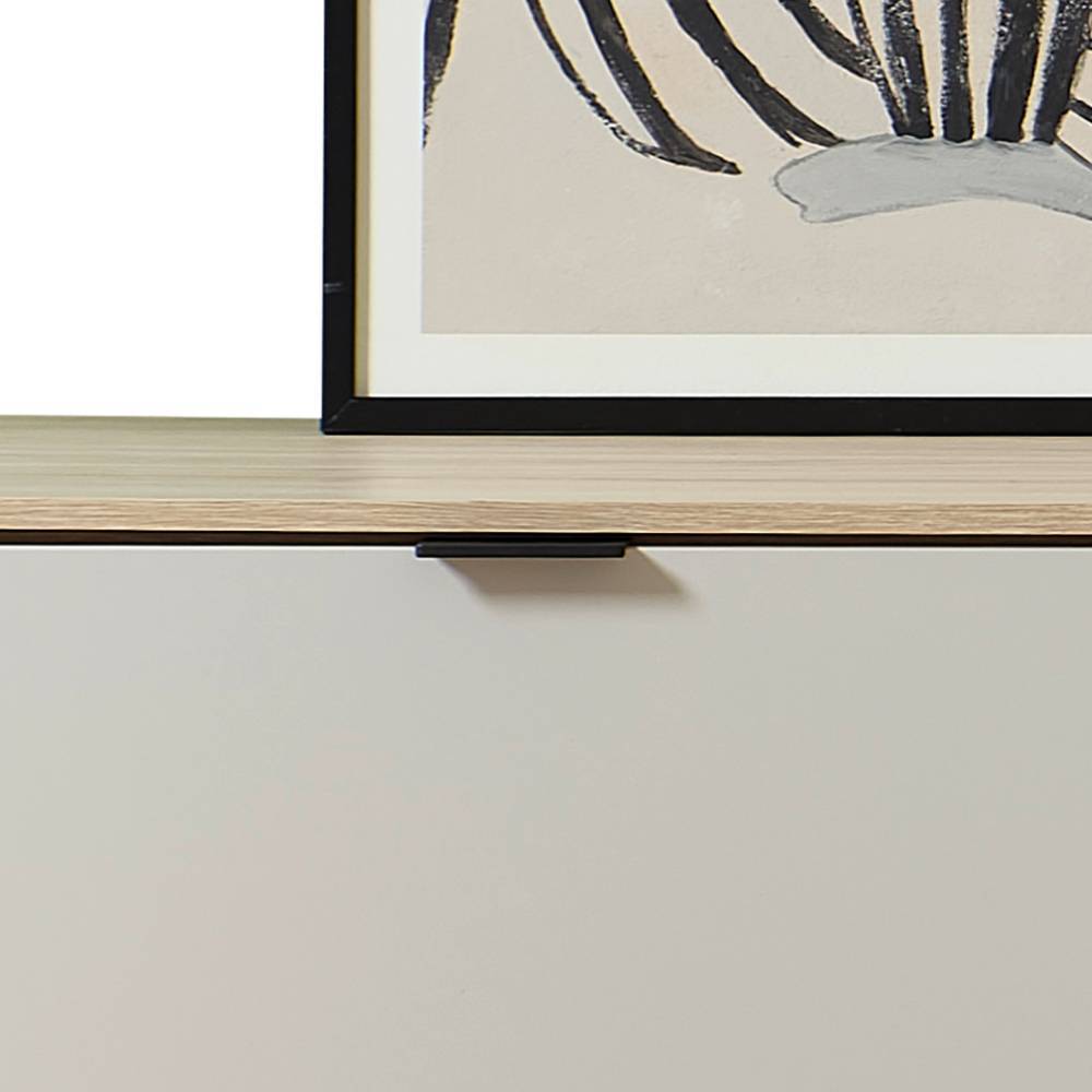 Sideboard in Hellgrau und Eiche Hell - Rovigo