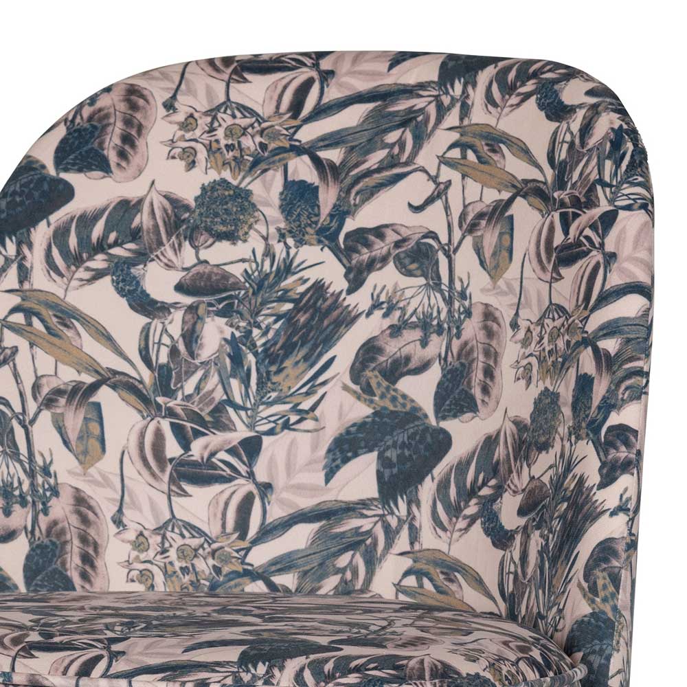 Samt Stühle mit floralem Muster - Zennja (2er Set)