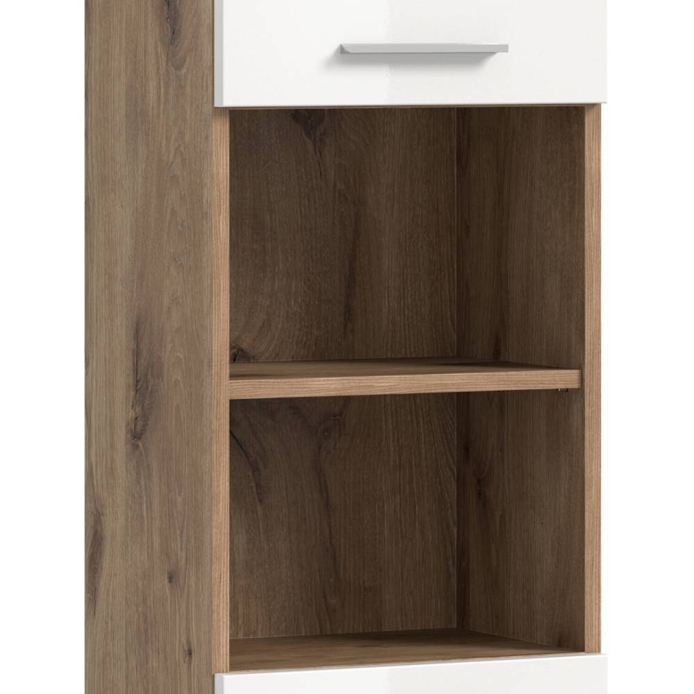 Badezimmer Hochschrank in Weiß - Exmonda