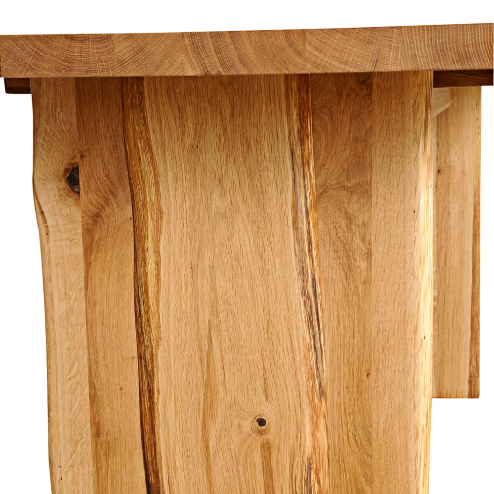 Baumesstisch aus Wildeiche Massivholz - Cantinos