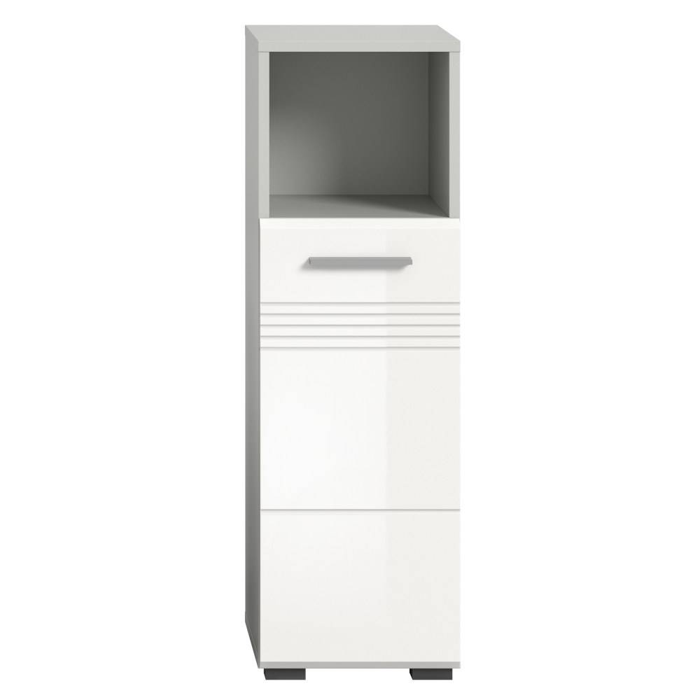 Bad-Unterschrank mit Fach und Tür - Queenlo