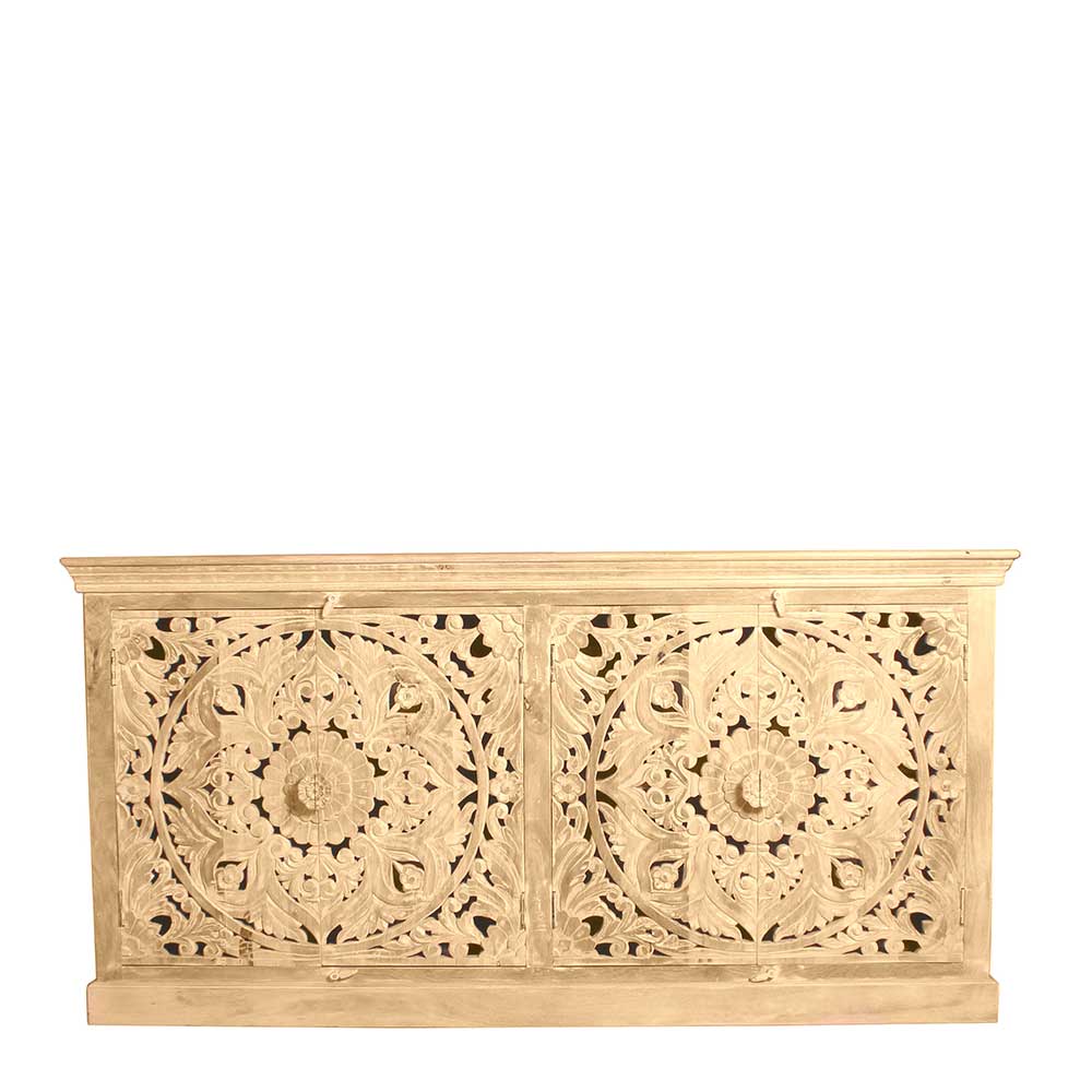 180x90x45 4-türiges Sideboard im Ethno Stil - Runiasa