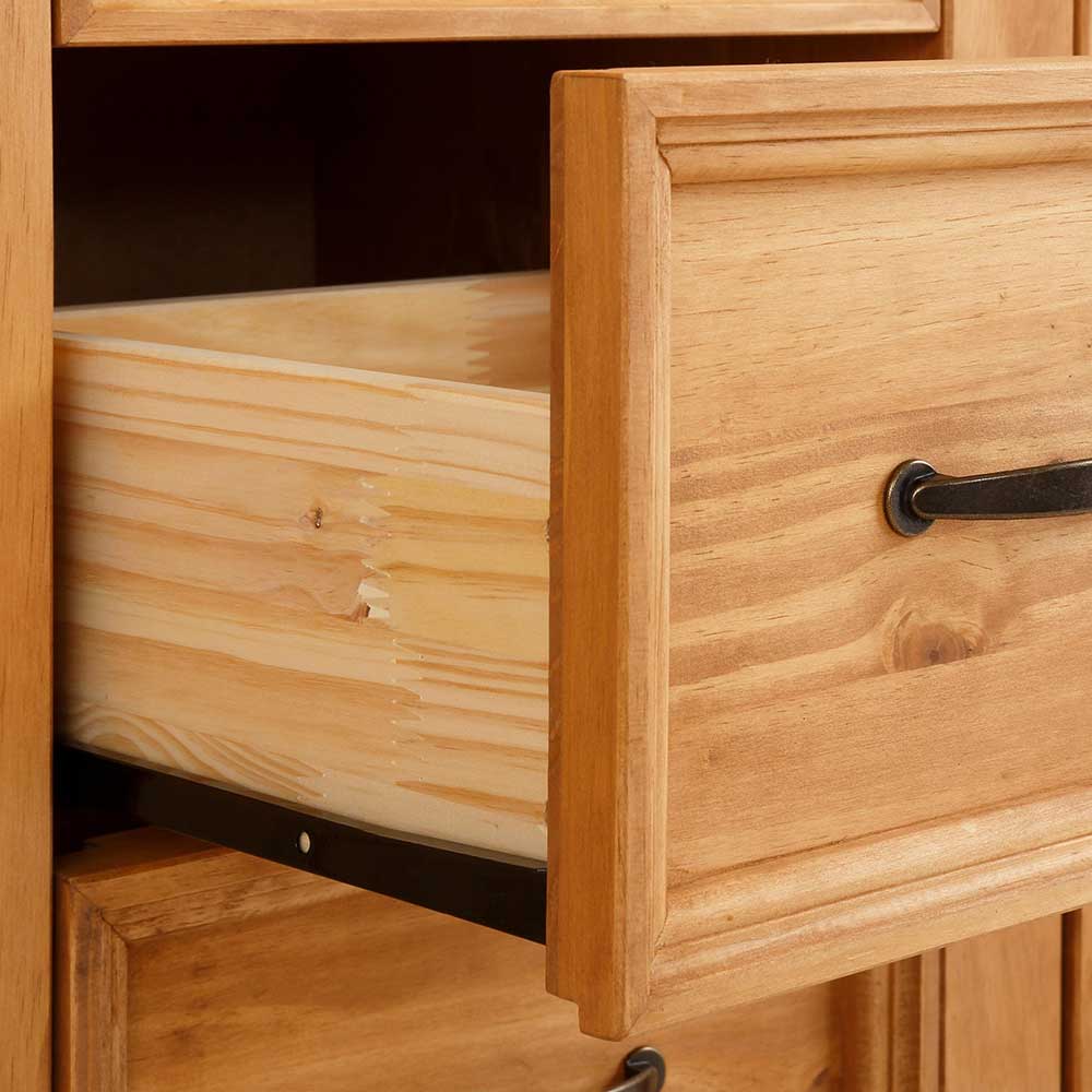 Landhaus Highboard aus Kiefer Massivholz - Major