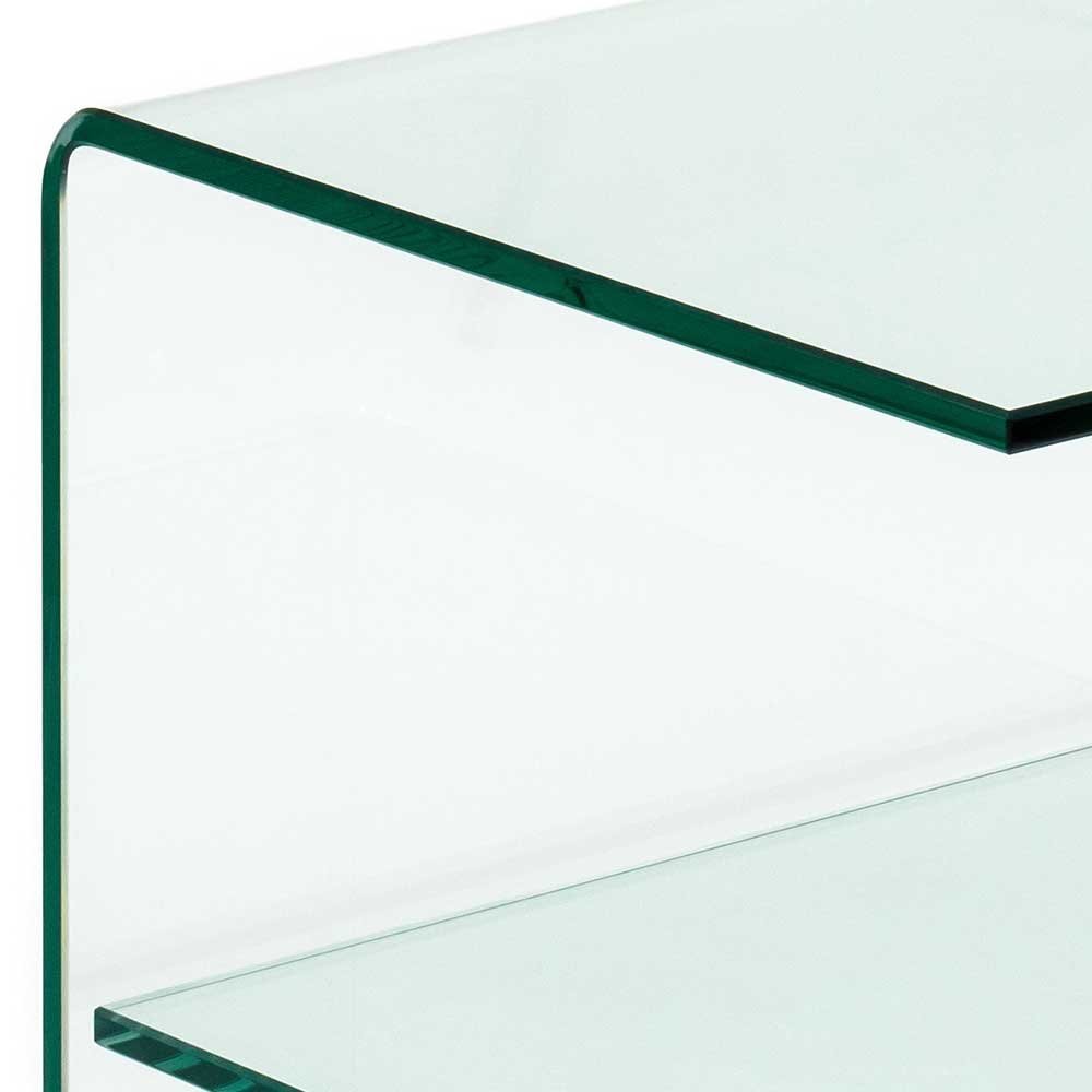 40x60x40 Glastisch auf Rollen modern - Heuser