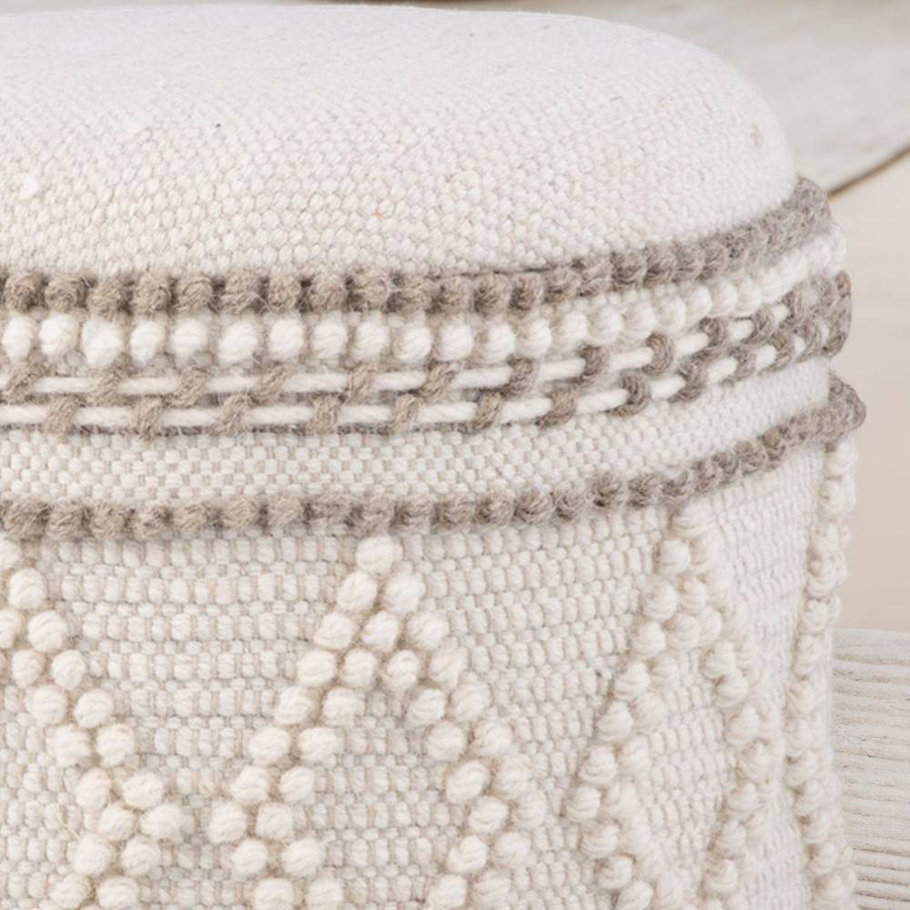 Boho Polsterhocker mit Stauraum - Ovalle