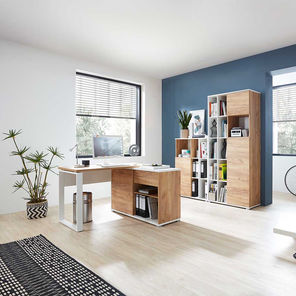 Set Arbeitszimmer Möbel zweifarbig - Situatica (dreiteilig)