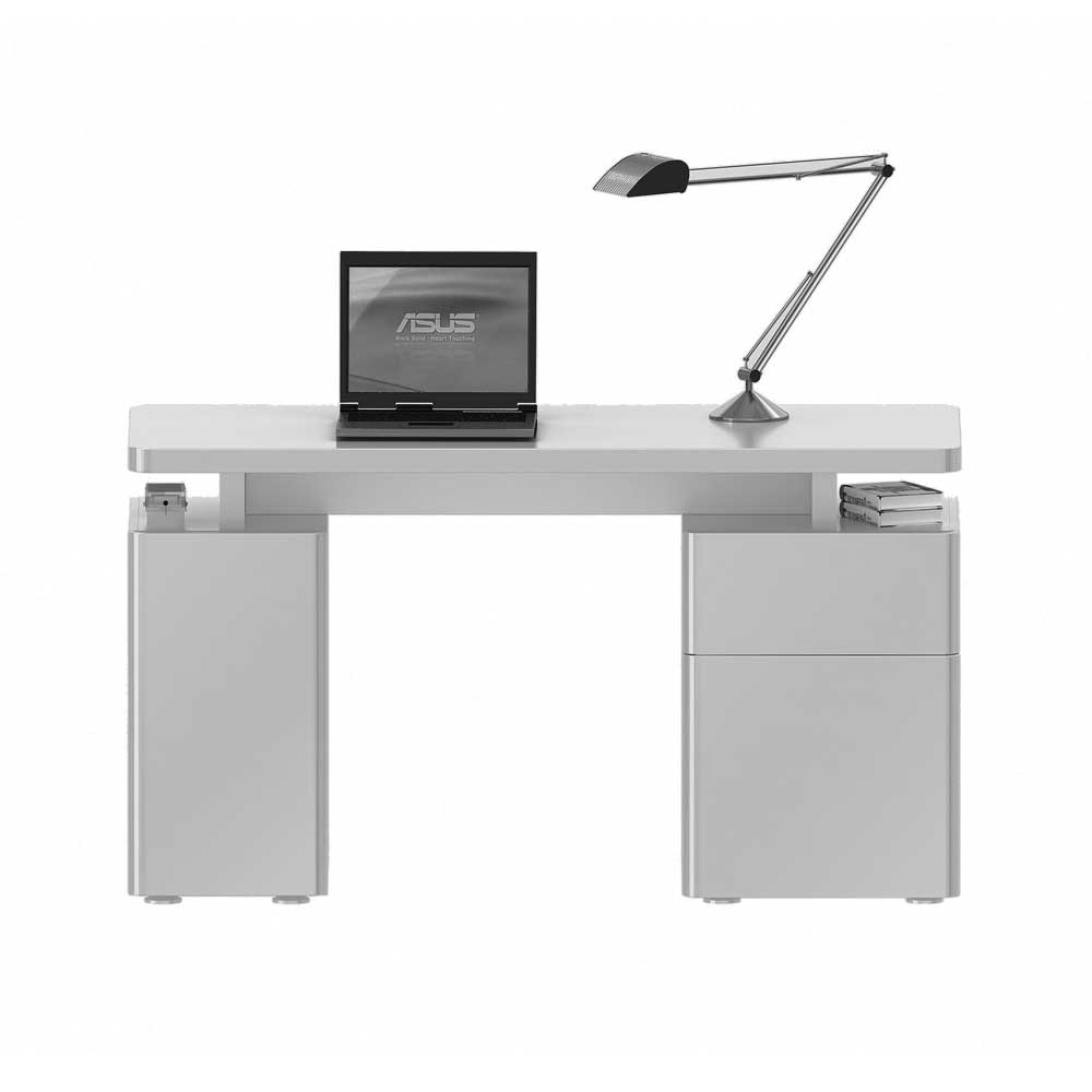 Laptop-Tisch Eminia in Hochglanz Weiß