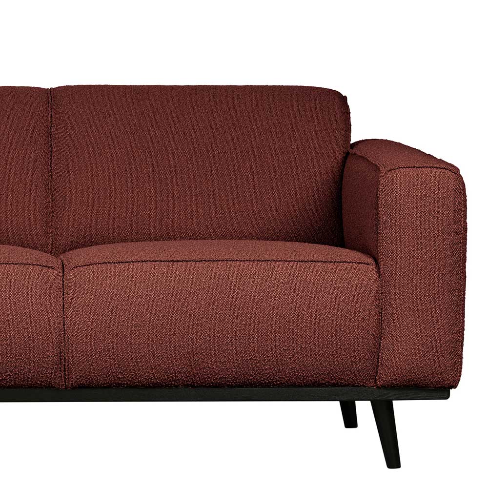 230cm breite Couch in Kastanienfarben Boucle - Geromes