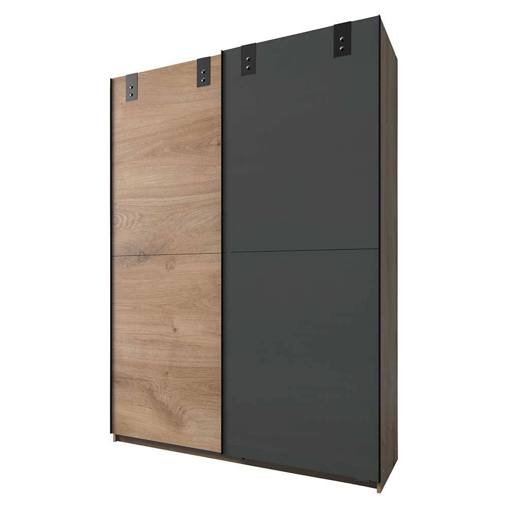 Industrial Schiebetürenschrank zweifarbig - Janeiro