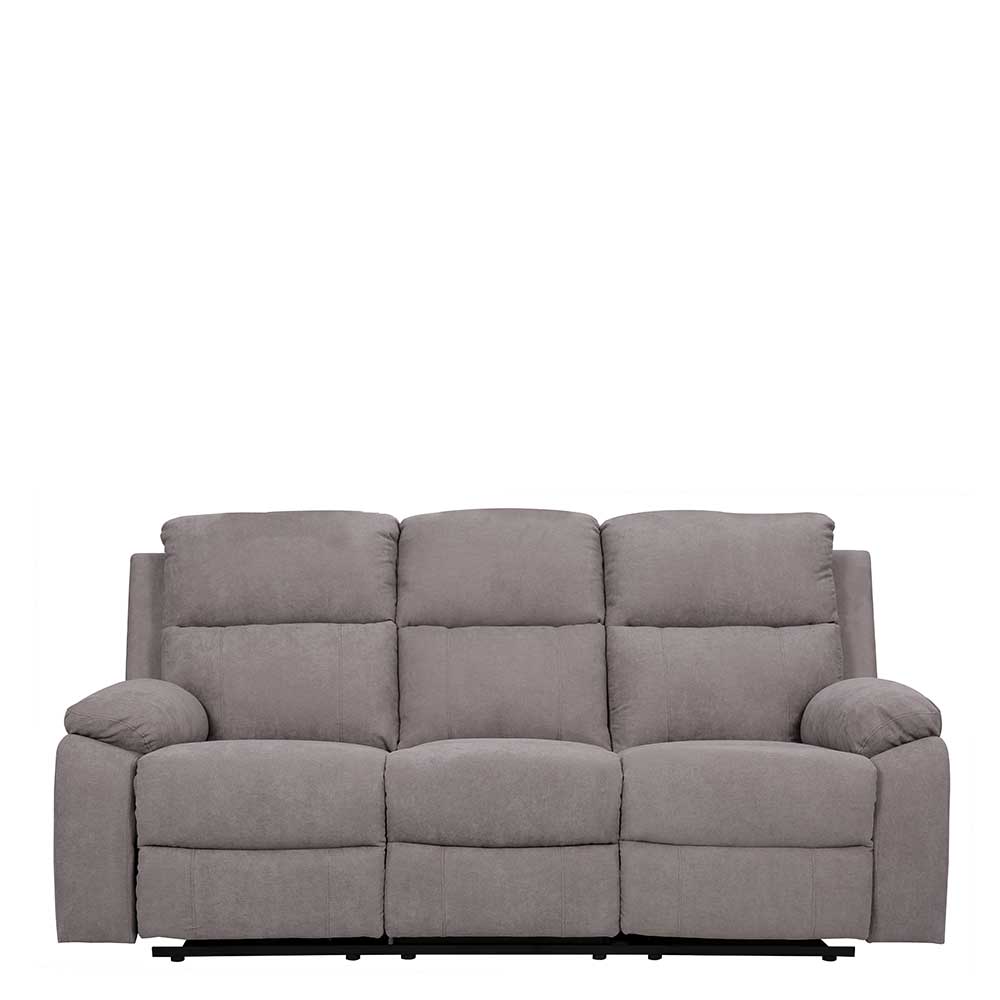 Graues Dreisitzer Sofa mit Taschenfederkern - Extrados