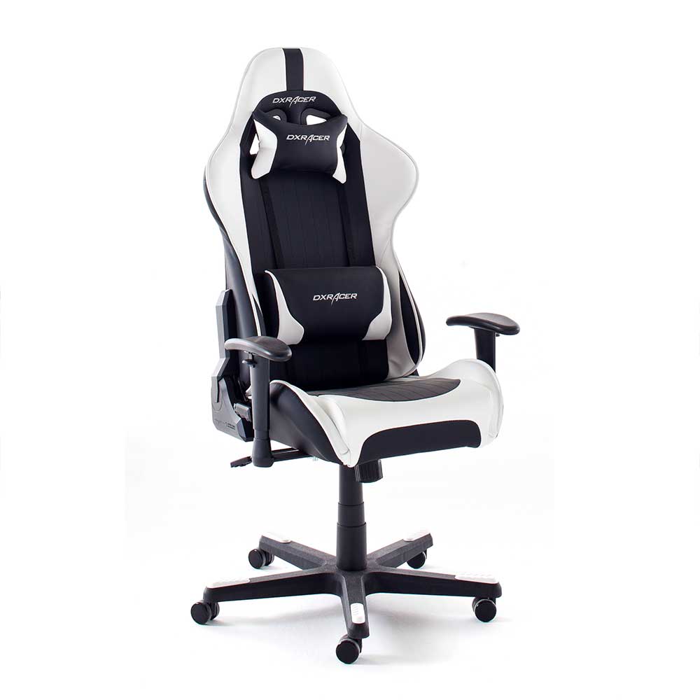 Gamer PC Bürostuhl Maddy in Schwarz-Weiß