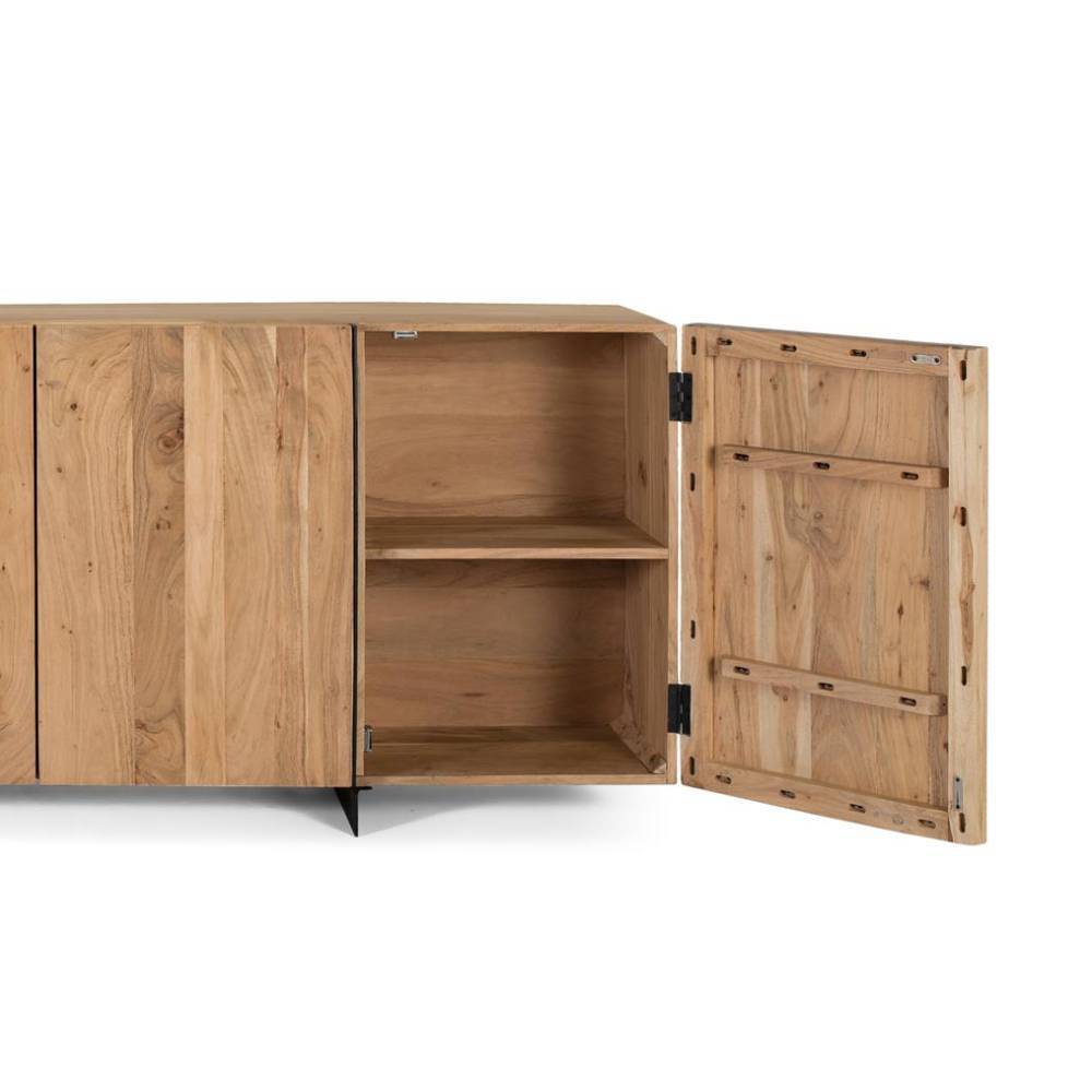 4-türiges Sideboard aus Akazie Massivholz - Nemro
