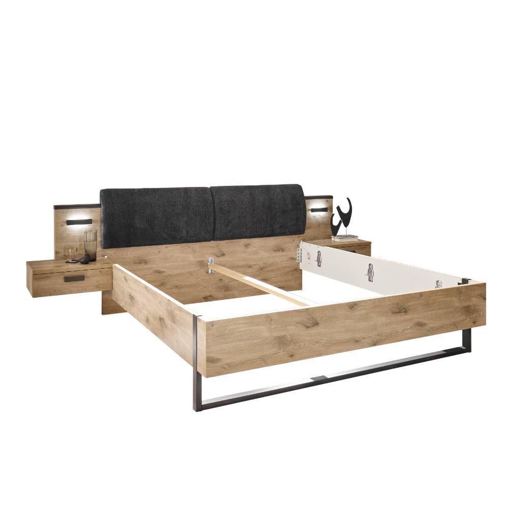 180x200 Doppelbett inklusive Nachtkonsolen - Jona