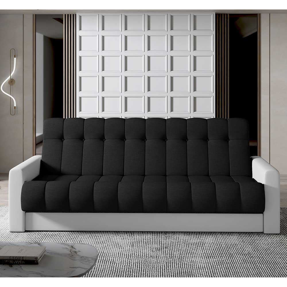 Modernes Schlafsofa mit Federkern und Bettkasten - Nene