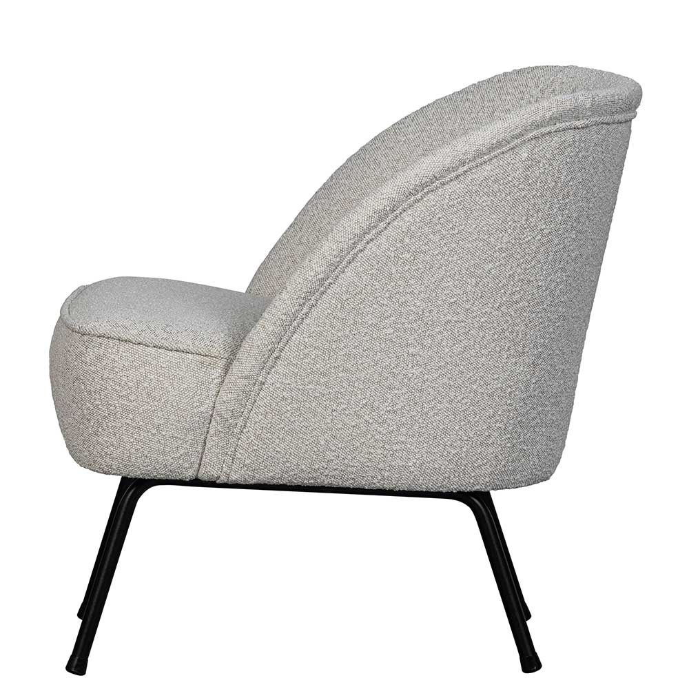 Boucle Sessel in Beigegrau - Jason