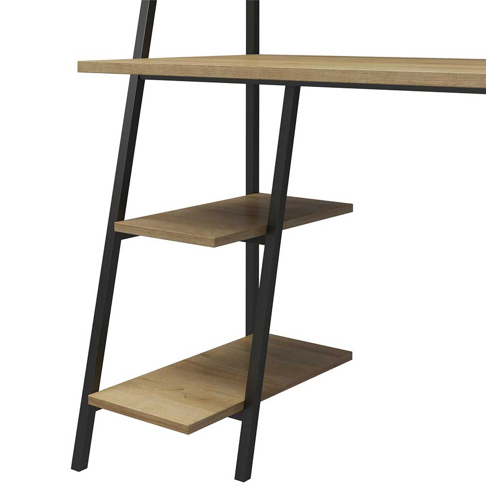 Loft Design Schreibtisch in Holzoptik Natur - Vramossa