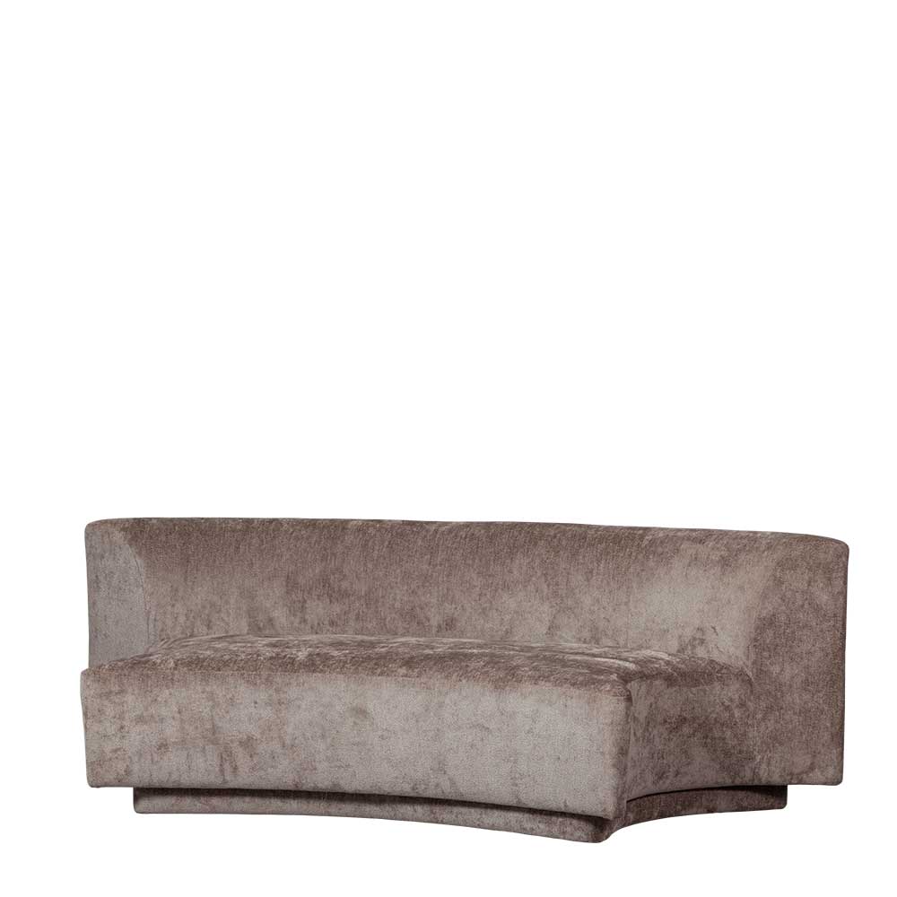 Zweisitzer Sofa in Taupe Chenille - Fridelia
