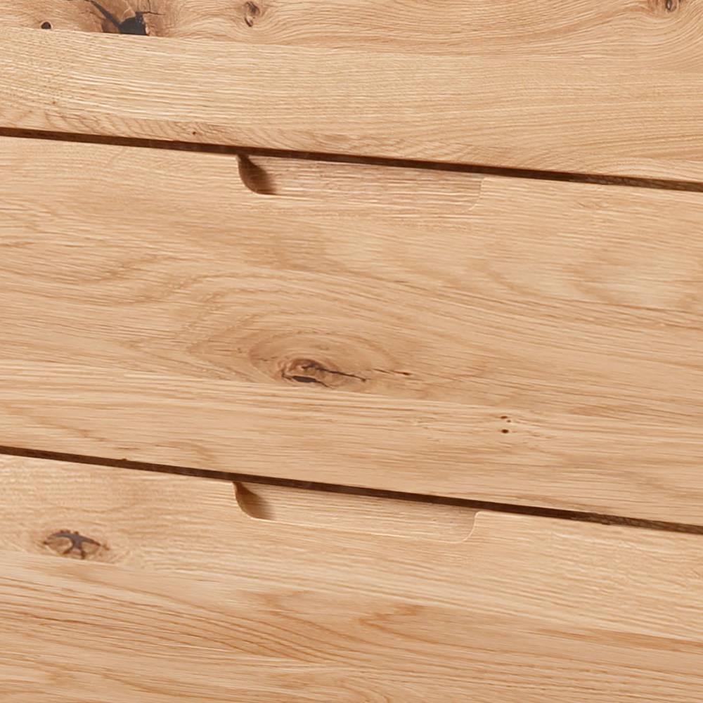 Hohe Holzkommode aus Wildeiche Massivholz - Darcona