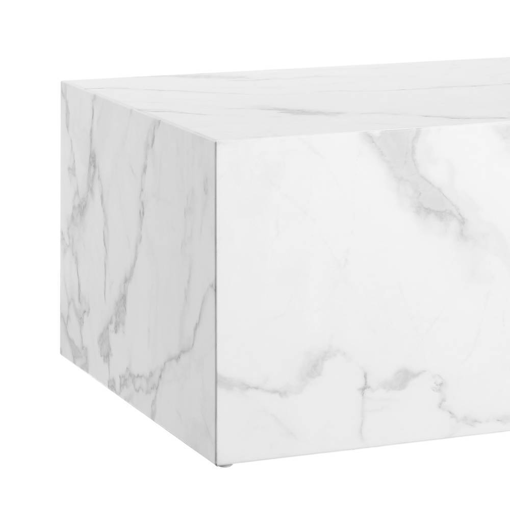 Marmoroptik Sofatisch im Blockdesign - Desaros