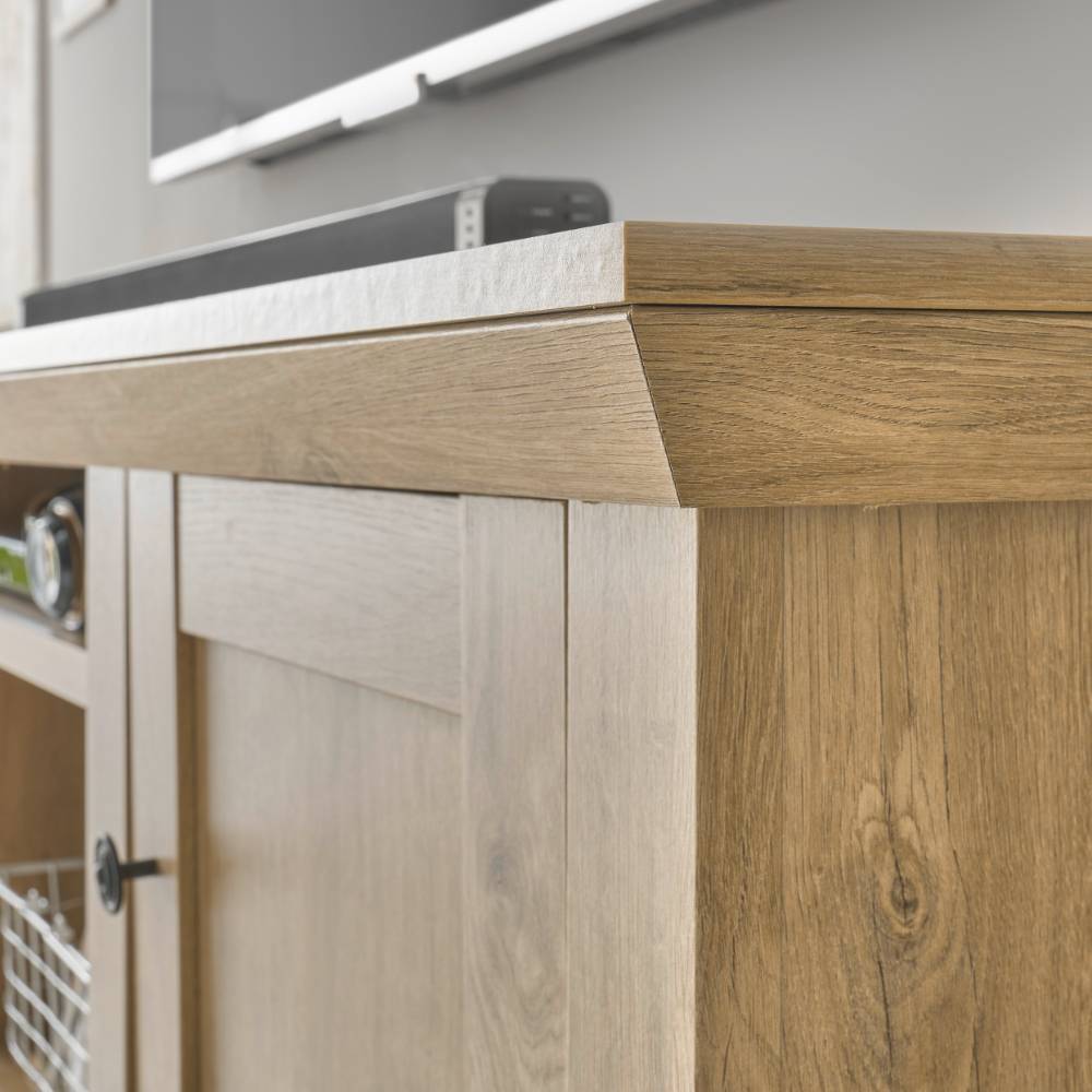 Landhaus-TV-Anbauwand Set - Hengas (dreiteilig)