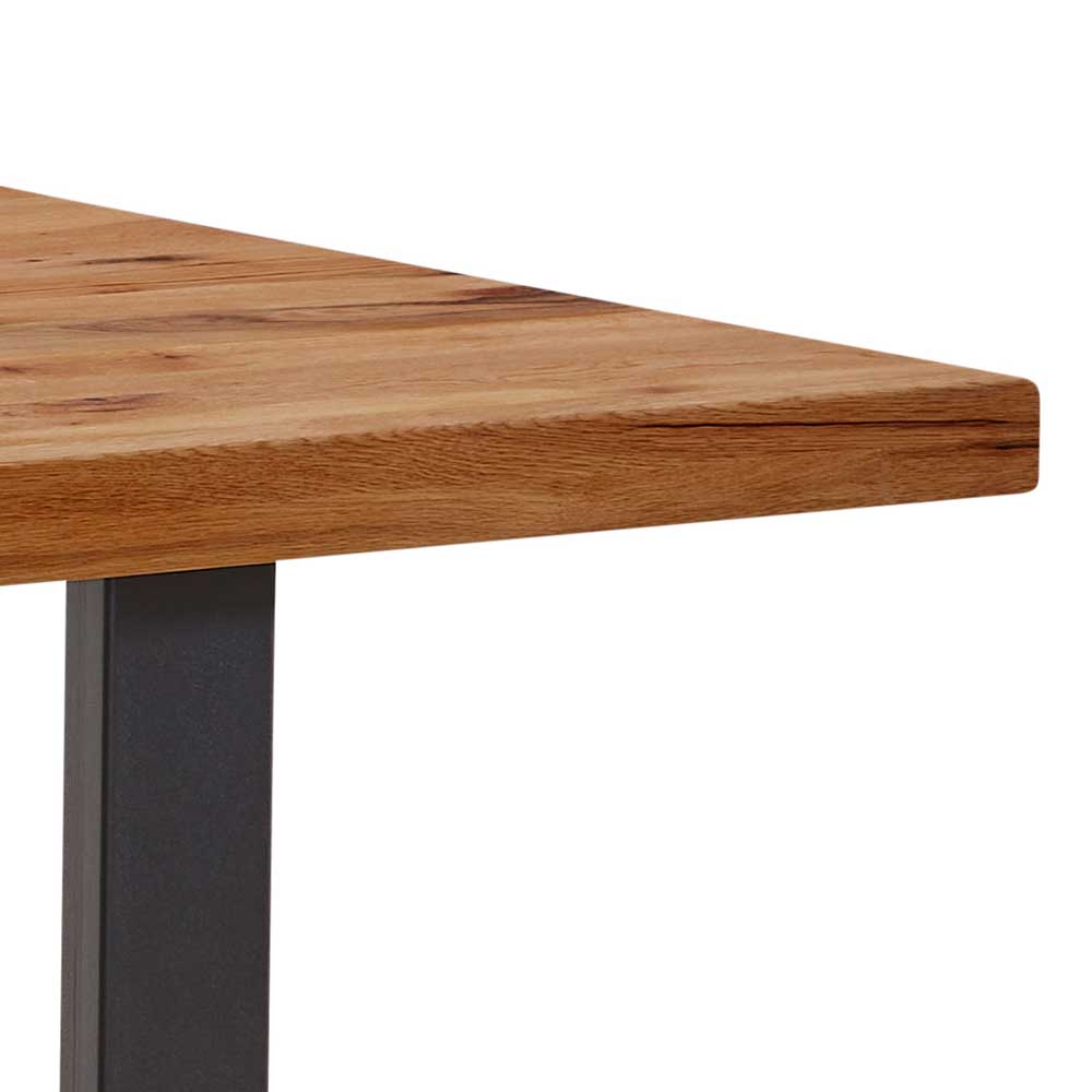 Esstisch mit dicker Holzplatte Zerreiche - Neven