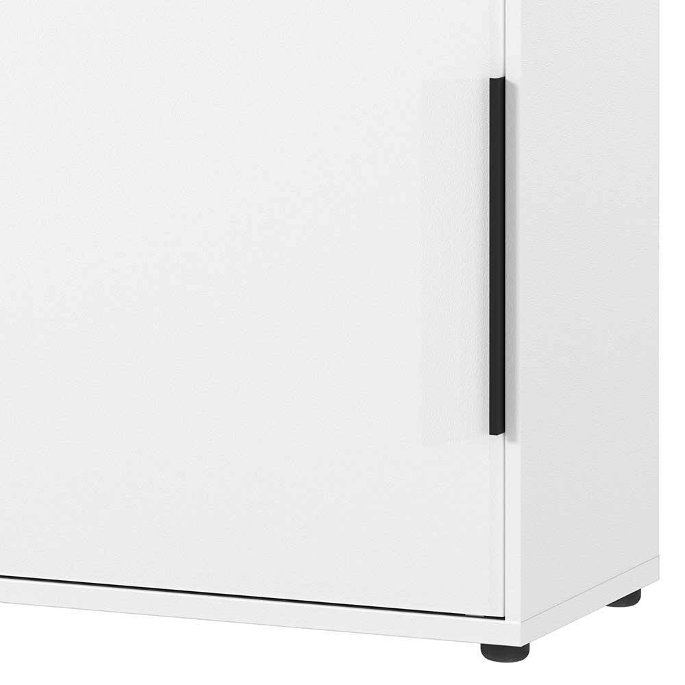 Office Tische & Schrank in Weiß - Sparkle (dreiteilig)