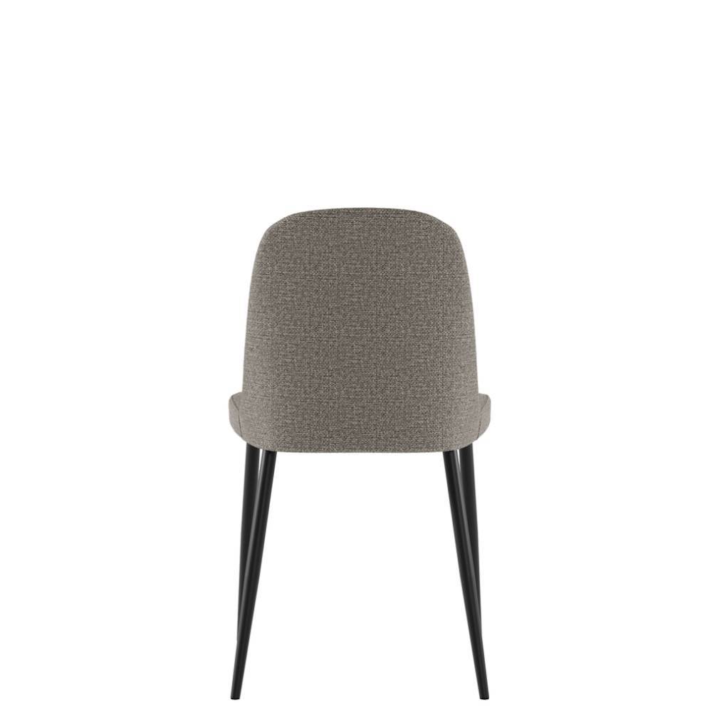 Esstischstühle in Grau Webstoff - Parker (4er Set)