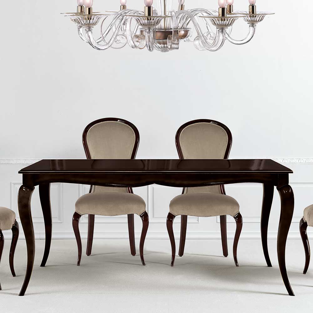 Klassisch-eleganter Tisch in Dunkelbraun - Sanu