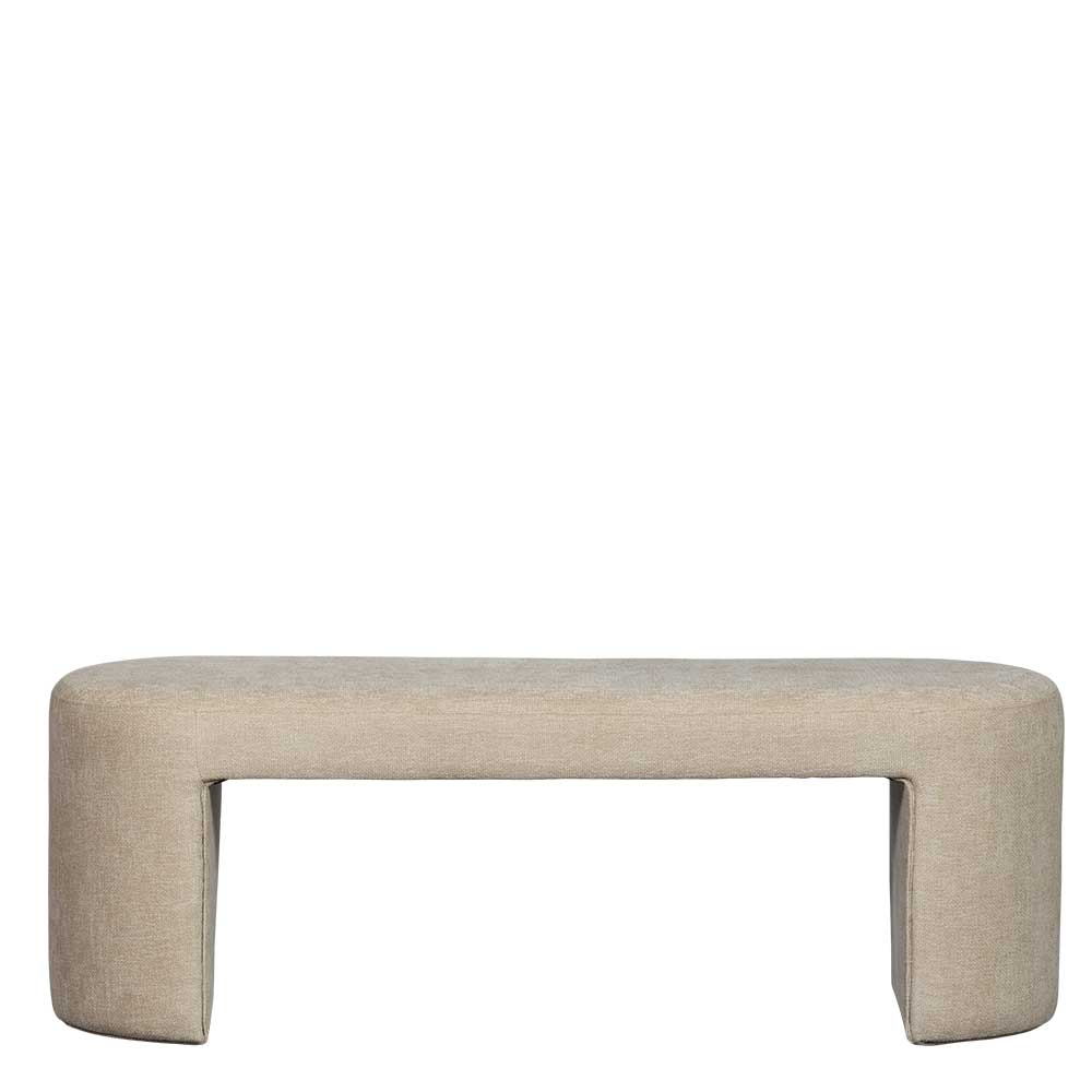 Design Polsterbank in Beige Chenille - Settings