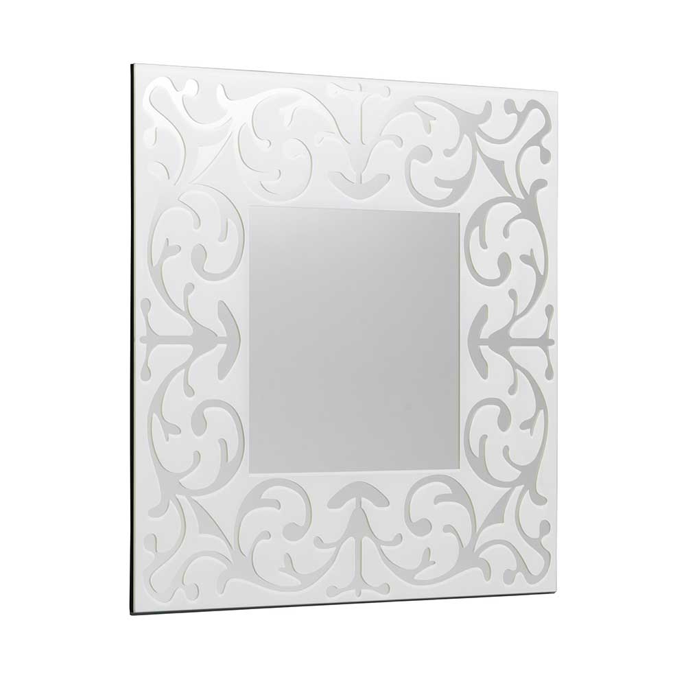 Quadrat Design Spiegel mit Ornament Rahmen - Spazion