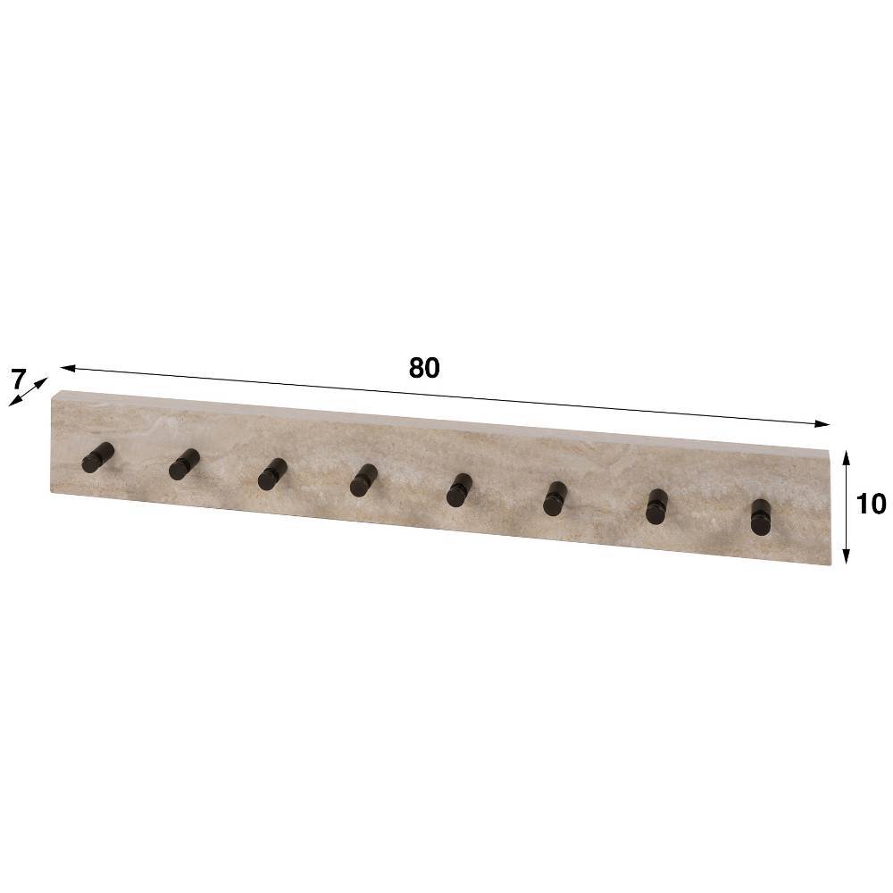 Garderobe Hakenleiste aus Keramik mit Ma
