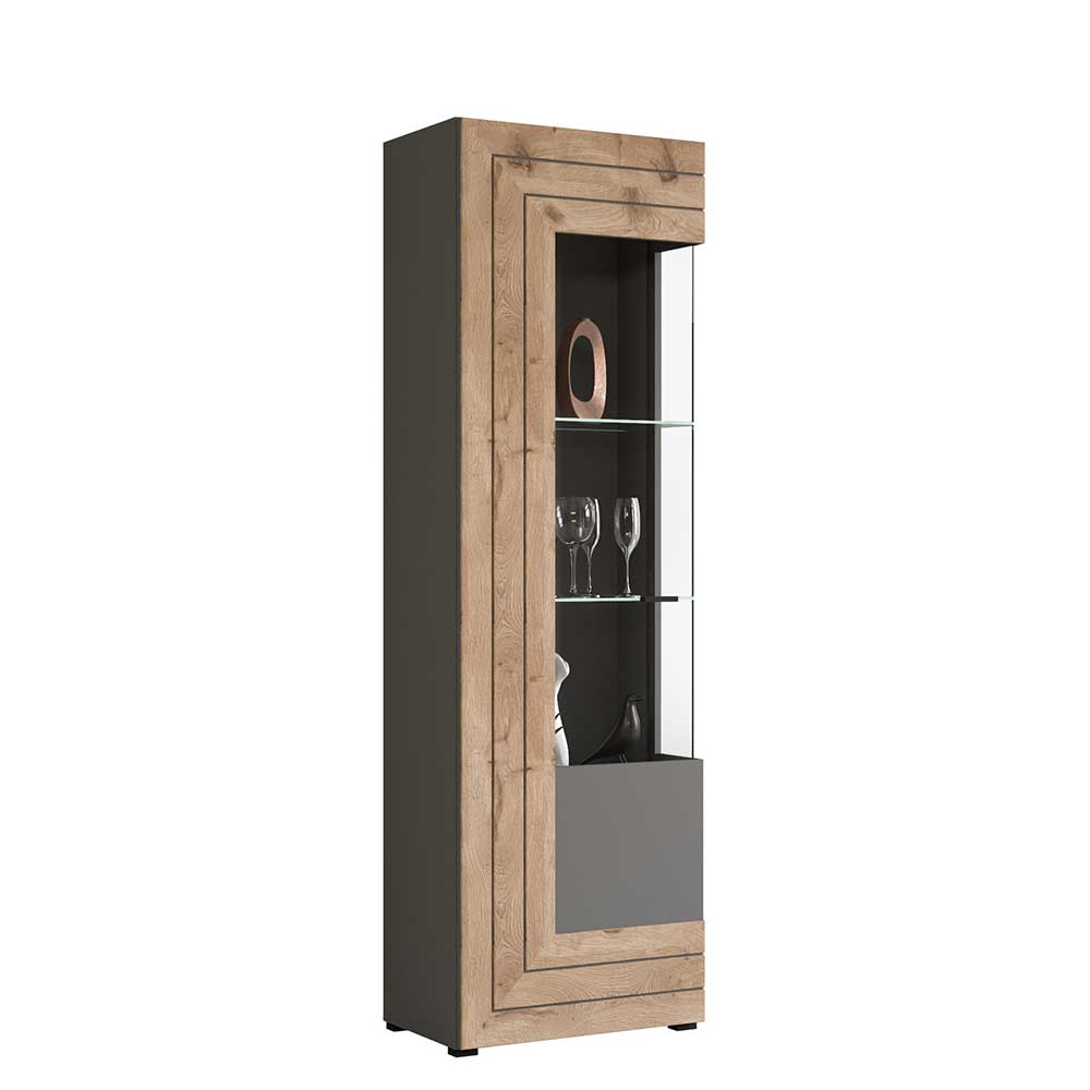 Designer Wohnwand Möbel 320 cm breit - Scarlett (dreiteilig)