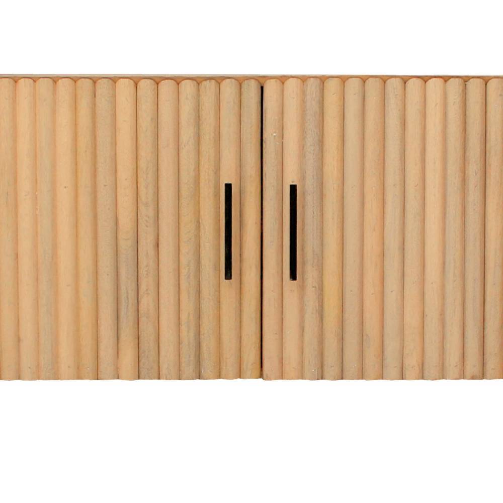 Mangoholz Lowboard in Lamellenoptik - Dorian