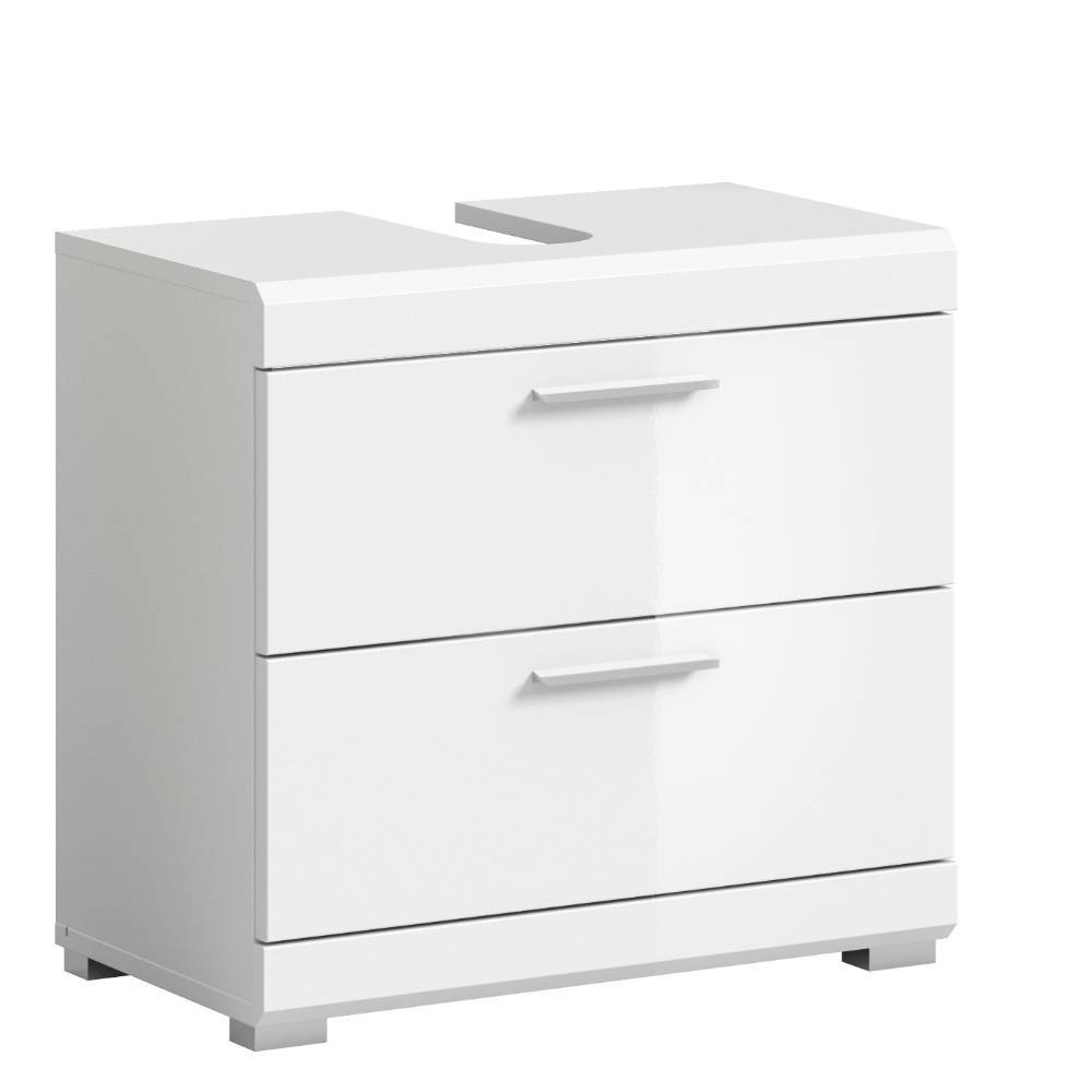 Weißes Badmöbelset modern - Henriette (dreiteilig)