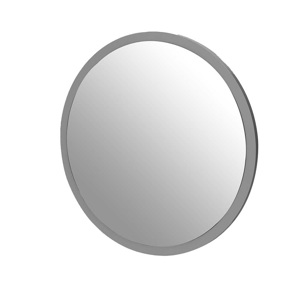 Runder Spiegel mit grauem Rahmen - Usgram