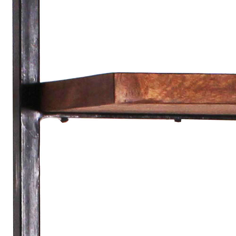 Altmetall Loft Wandregal mit 2 Holzböden - Mendoza